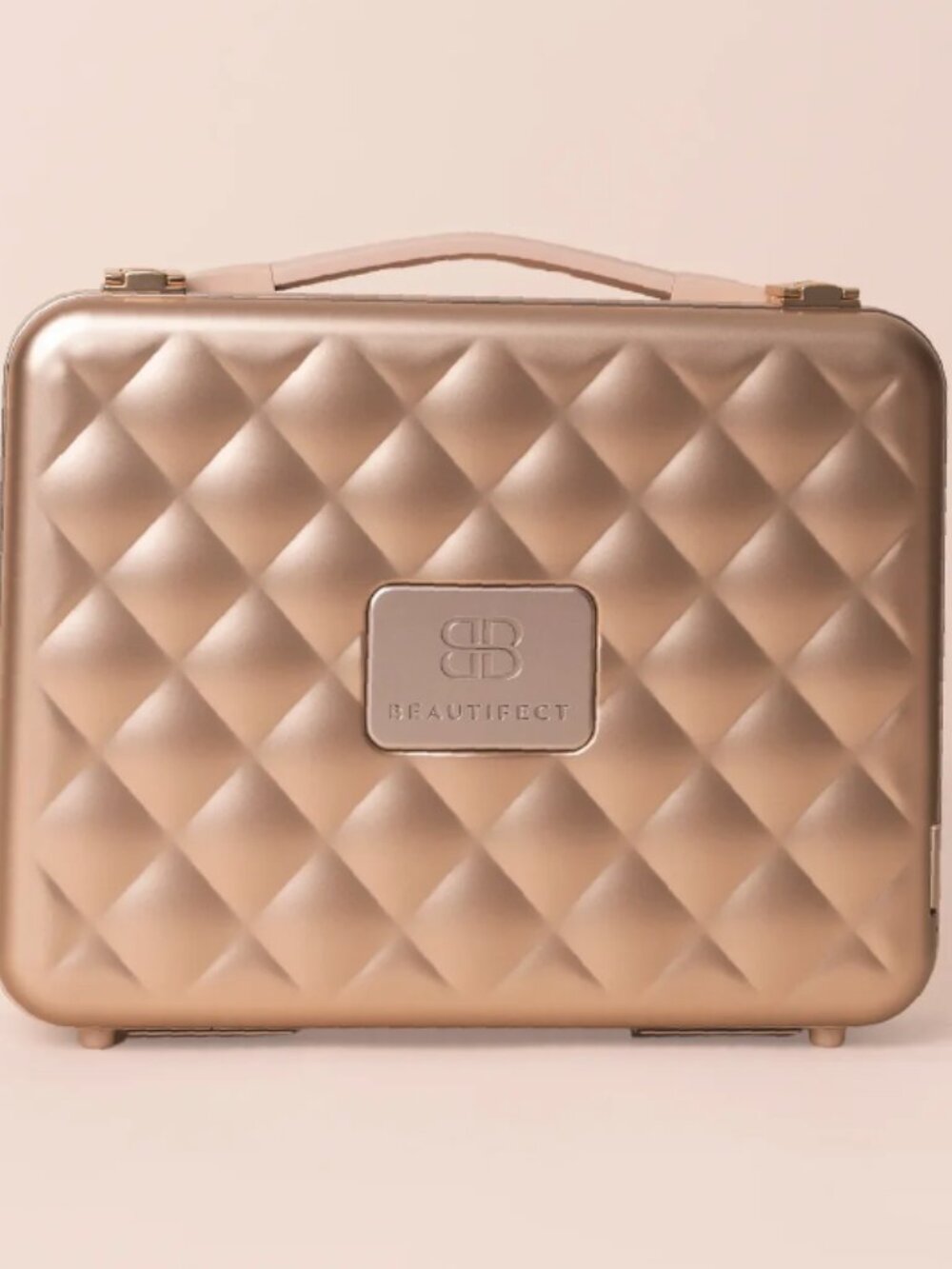 Beautifect Portable Makeup Table Box - Gold